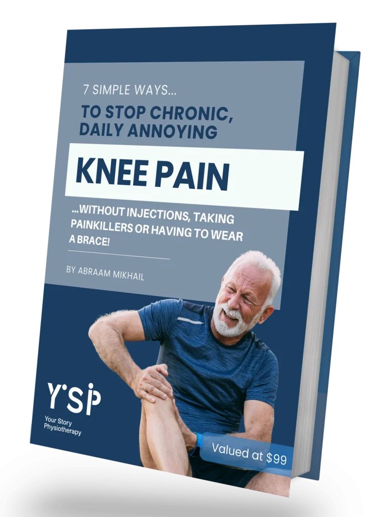 Knee pain BOOK MOCK UP | Your Story Physiotherapy